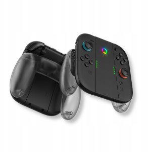 YAXO Charge Grip Set for Joy-Con with charging function Nintendo Switch 2 Techno black 12