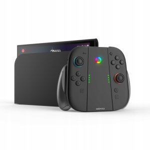 YAXO Charge Grip Set for Joy-Con with charging function Nintendo Switch 2 Techno black 2
