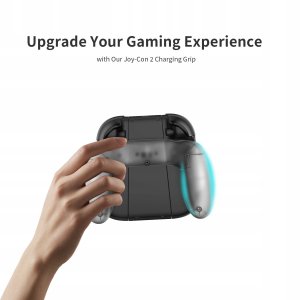 YAXO Charge Grip Set for Joy-Con with charging function Nintendo Switch 2 Techno black 6