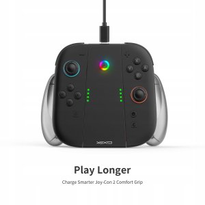 YAXO Charge Grip Set for Joy-Con with charging function Nintendo Switch 2 Techno black 8
