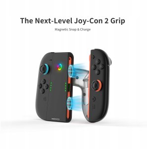 YAXO Charge Grip Set for Joy-Con with charging function Nintendo Switch 2 Techno black 9