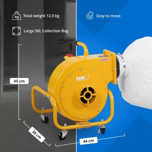 Odciąg pochłaniacz do pyłu trocin wiórów 56 l 850 m3/h MSW 8