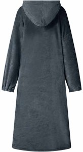 vidaXL Bluza-koc Granatowy m Flanela 4