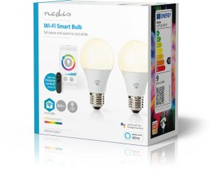 Nedis WIFILRC20E27 Smartlife RGB E27 9W LED Bulb 2-pack 3