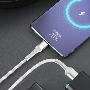 Kabel USB 3MK USB-A - microUSB 1 m Biały (5903108680356) 4