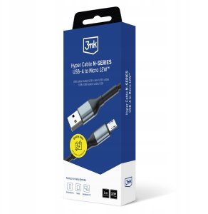Kabel USB 3MK USB-A - microUSB 1m Czarny (5903108680349) 10