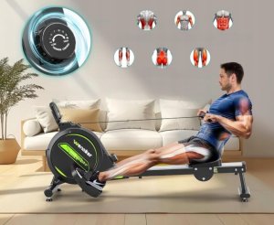 Wenoker H300 Wioślarz magnetyczny 16 poziomów oporu do 160 kg 2