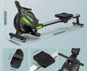 Wenoker H300 Wioślarz magnetyczny 16 poziomów oporu do 160 kg 6