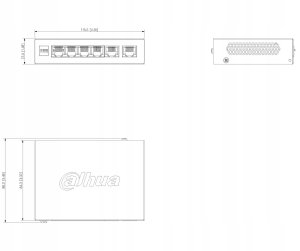 SWITCH POE CS4006-4ET2GT-60 4-PORTOWY DAHUA 4