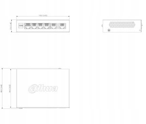 SWITCH POE CS4006-4GT-60-V2 4-PORTOWY DAHUA 4