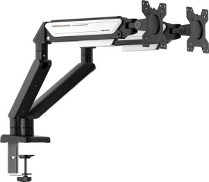 Uchwyt metalowy na dwa monitory Anda Seat Stealth II Duo 17”- 32” czarno-biały 2