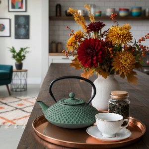 Czajnik żeliwny z zaparzaczem MIKA, 1250 ml 6