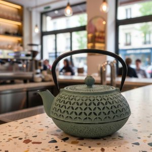 Czajnik żeliwny z zaparzaczem SABI, 1000 ml 2