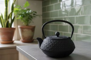 Czajnik żeliwny z zaparzaczem SABI, 1000 ml 8