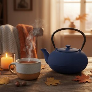 Czajnik żeliwny z zaparzaczem NOMI, 800 ml 5