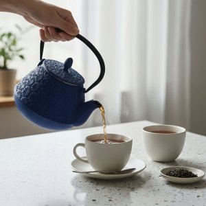 Czajnik żeliwny z zaparzaczem TAKI, 1000 ml 6