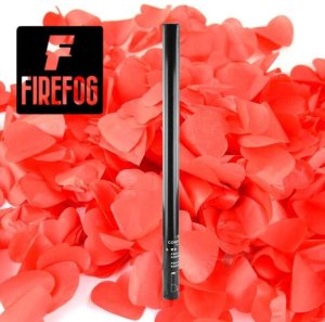 Tuba konfetti wyrzutnia ręczna czerwone serca 80cm Firefog one size 3