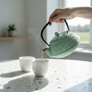 Czajnik żeliwny z zaparzaczem KUMO, 1000 ml 8