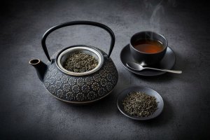 Czajnik żeliwny z zaparzaczem KUMO, 1000 ml 5