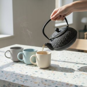 Czajnik żeliwny z zaparzaczem KUMO, 1000 ml 7