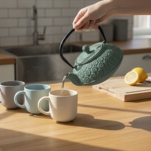 Czajnik żeliwny z zaparzaczem KUMO, 1000 ml 7