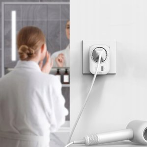Tech-Protect Adapter / przejściówka Tech-Protect TA100 Travel Adapter UK / EU White 4