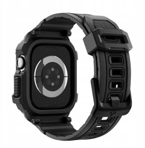 Etui z paskiem Spigen Rugged Armor Pro V2 do Apple Watch 10 / 11 42mm Matte Black 3