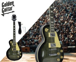 Golden Guitar Gitara elektryczna - GLP-9 Szaro-zielony one size 2