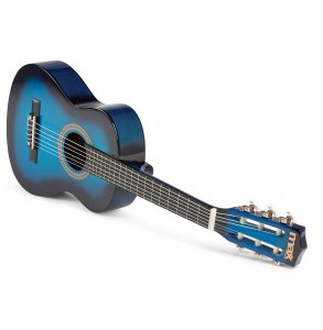 Max Gitara klasyczna 1/4 dla dziecka niebieska SoloArt Max+ akcesoria one size 4