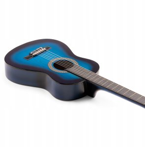 Max Gitara klasyczna 1/4 dla dziecka niebieska SoloArt Max+ akcesoria one size 6