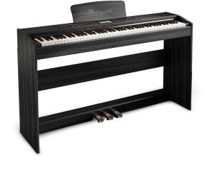 Pianino cyfrowe ważone z mechanizmem młoteczkowym ze statywem CANTATA czarne Mielczewski one size 3