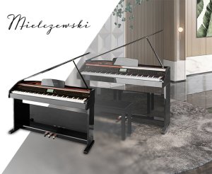Pianino cyfrowe ważone mechanizm młoteczkowy SONATA czarne połysk one size 2