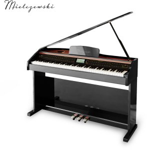 Pianino cyfrowe ważone mechanizm młoteczkowy SONATA czarne połysk one size 3