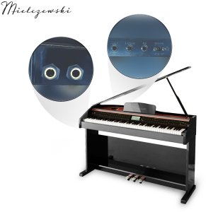 Pianino cyfrowe ważone mechanizm młoteczkowy SONATA czarne połysk one size 6