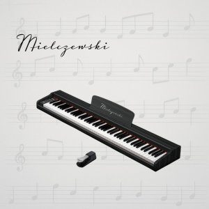 Pianino cyfrowe dynamiczne TIENTO czarne Mielczewski one size 7