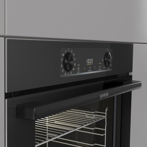 Piekarnik Gorenje 77 L czarny piec samoczyszczący - wbudowany elektryczny piekarnik 7