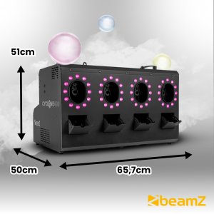 Wytwornica dymu i baniek z diodami RGBW Cyclone400 one size 8