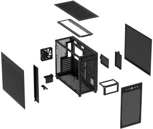 Obudowa Asus Prime AP303 Mesh czarna (90DC00V0-B39000) 2