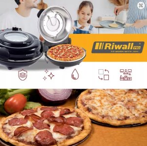 PIEC DO PIZZY MINI PIEKARNIK RIWALL RP-01 kamień 420C 1200W 2 x ŁOPATKA 9
