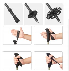 KIJKI DO NORDIC WALKING DO CHODZENIA REGULOWANE TREKKINGOWE RIWALL RSP-01 3