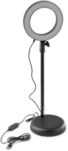 Lampa pierścieniowa Vonyx Lampa pierścieniowa LED RL20 USB+ stojak one size 3