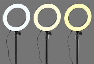 Lampa pierścieniowa Vonyx Lampa pierścieniowa LED RL20 USB+ stojak one size 9