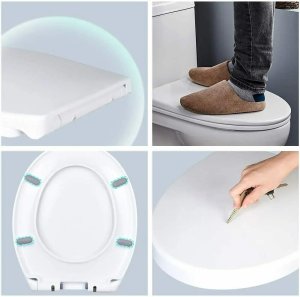 DESKA WC SEDESOWA WOLNOOPADAJĄCA WYPINANA KLOZETOWA UNIWERSALNA RDW-01 6