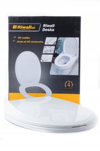DESKA WC SEDESOWA WOLNOOPADAJĄCA WYPINANA KLOZETOWA UNIWERSALNA RDW-01 10
