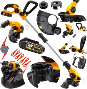 Riwall Podkaszarka akumulatorowa Riwall RALT 2320 Set 20V bateria 2Ah ladowarka 9