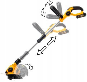 Riwall Podkaszarka akumulatorowa Riwall RALT 2320 Set 20V bateria 2Ah ladowarka 10