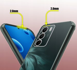 Etui do Realme C71 WZMACNIANE CLEAR CASE 2MM + Szkło 9H 2