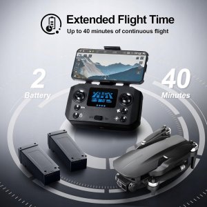 Zestaw HHD Dron z kamerą 4K transmisja 5G FPV 32GB Smart Return Home CZARNY 4