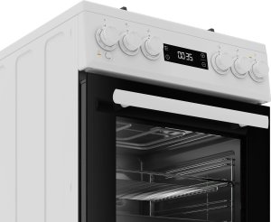 BEKO Cooker | FSM51339DWDS | Hob type Gas | Oven type Electric | Baltas | Plotis 50 cm | Grilling | LED | Gylis 60 cm | 60 L 5
