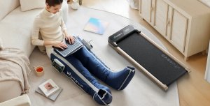 Blue UREVO Recovery Wireless Massager Juodas/Mėlyna 3